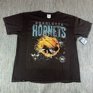 47 Vintage Tubular Charlotte Hornets NBA T Shirt Adult Sz XL New